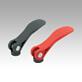 Cam levers, plastic with internal thread, plastic thrust washer