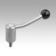 Tension levers stainless steel with external thread, 20°