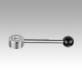 Tension levers flat internal thread, stainless steel, 0°