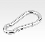 Carabiner clip DIN 5299, steel Form C