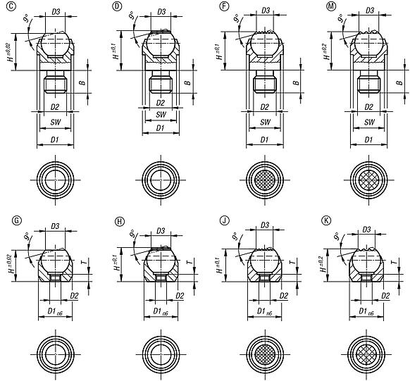 Self-aligning pads