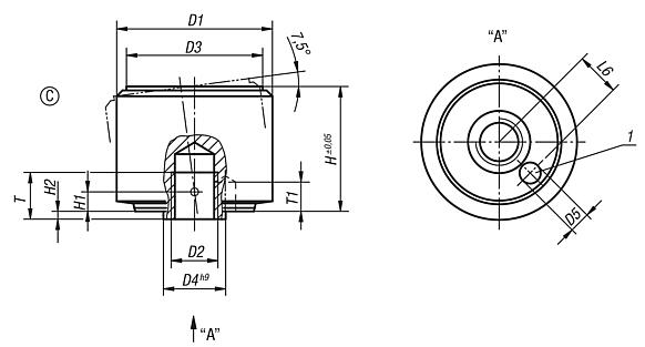 Self-aligning pads, auto-return, Form C, smooth face