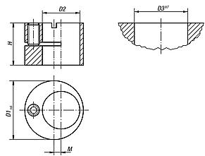 Eccentric bushes for lateral spring plungers