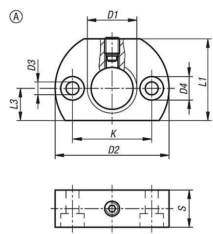 Mounting brackets, Form A