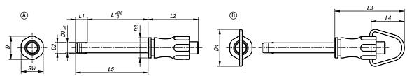 Ball lock pins with high shear strength