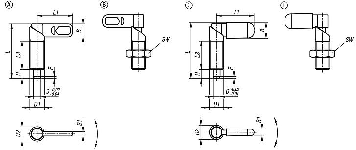 Cam-action indexing plungers