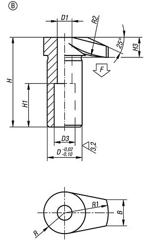 Hook clamps, Form B