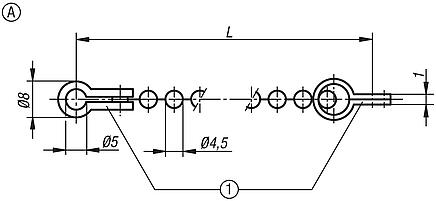 Ball chains, Form A, single